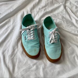 Mint Green Vans Sneakers, size 8
